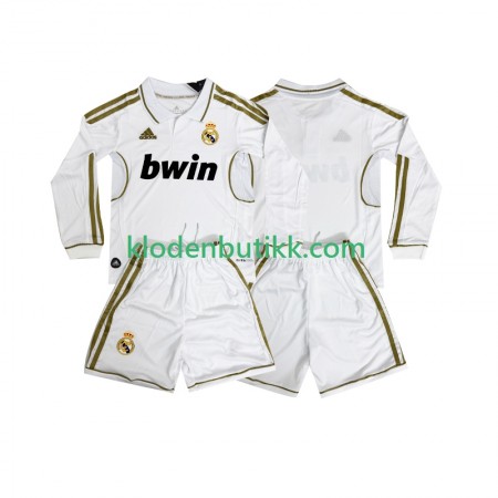 Real Madrid 2011 2012 Barn Retro Hjemme Fotballdrakt Langermet
